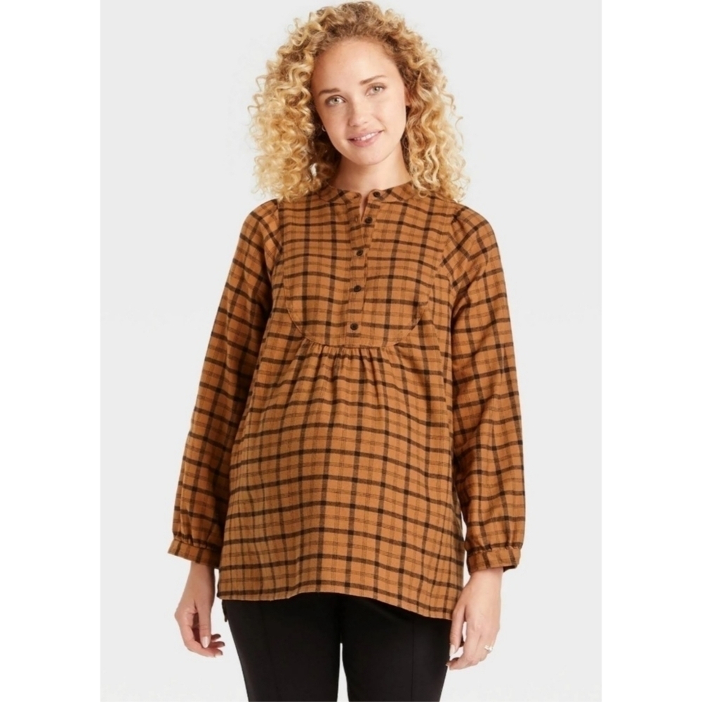 Isabel Maternity by Ingrid & Isabel Flannel Shirt